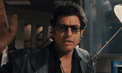 Dr. Ian Malcolm in Jurassic Park